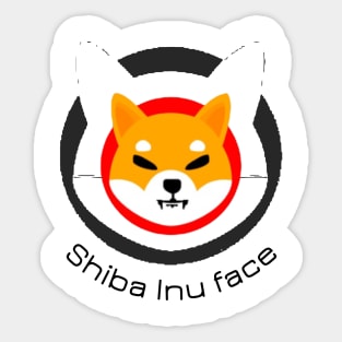 Shiba Inu face Sticker